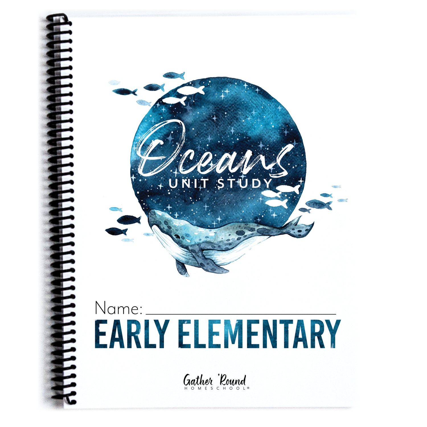 Oceans homeschool unit study print student workbook for early elementary