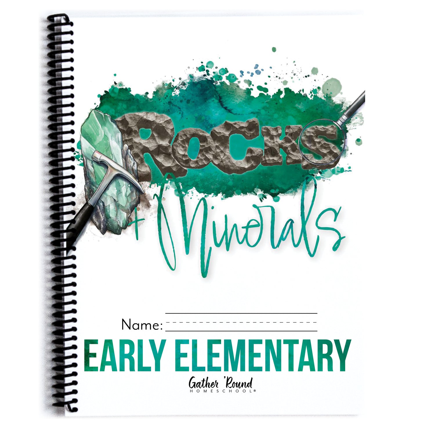 Rocks + Minerals homeschool unit study printed Early Elementary