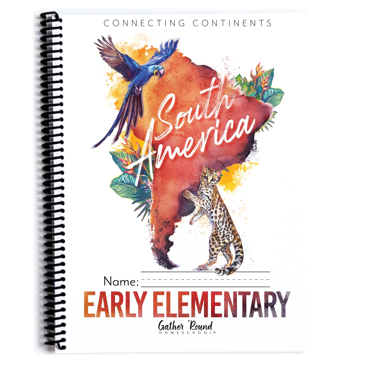 South America homeschool unit study printed student workbook Early Elementary