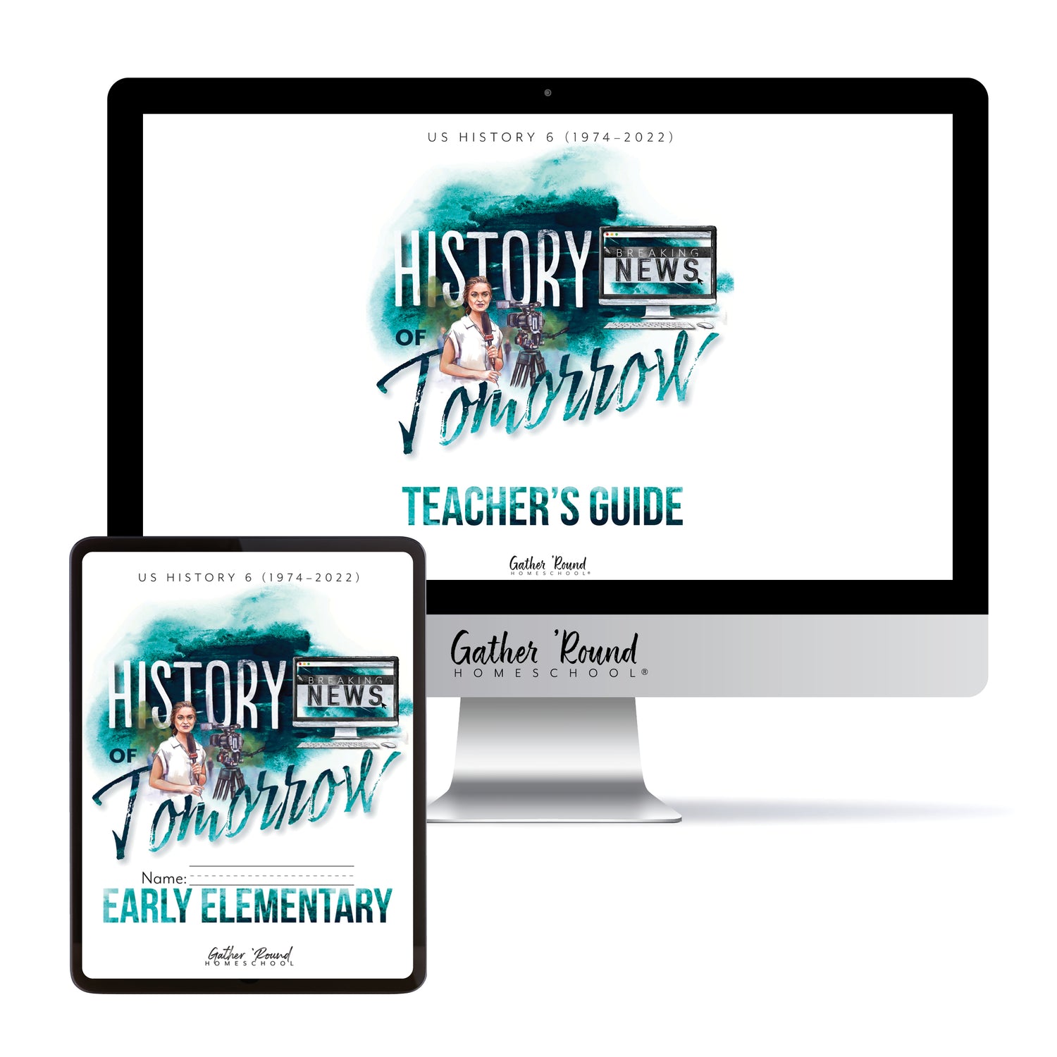 US History 6: History of Tomorrow Homeschool Unit Study Digital Bundle Teacher's Guide and Early Elementary Student Book