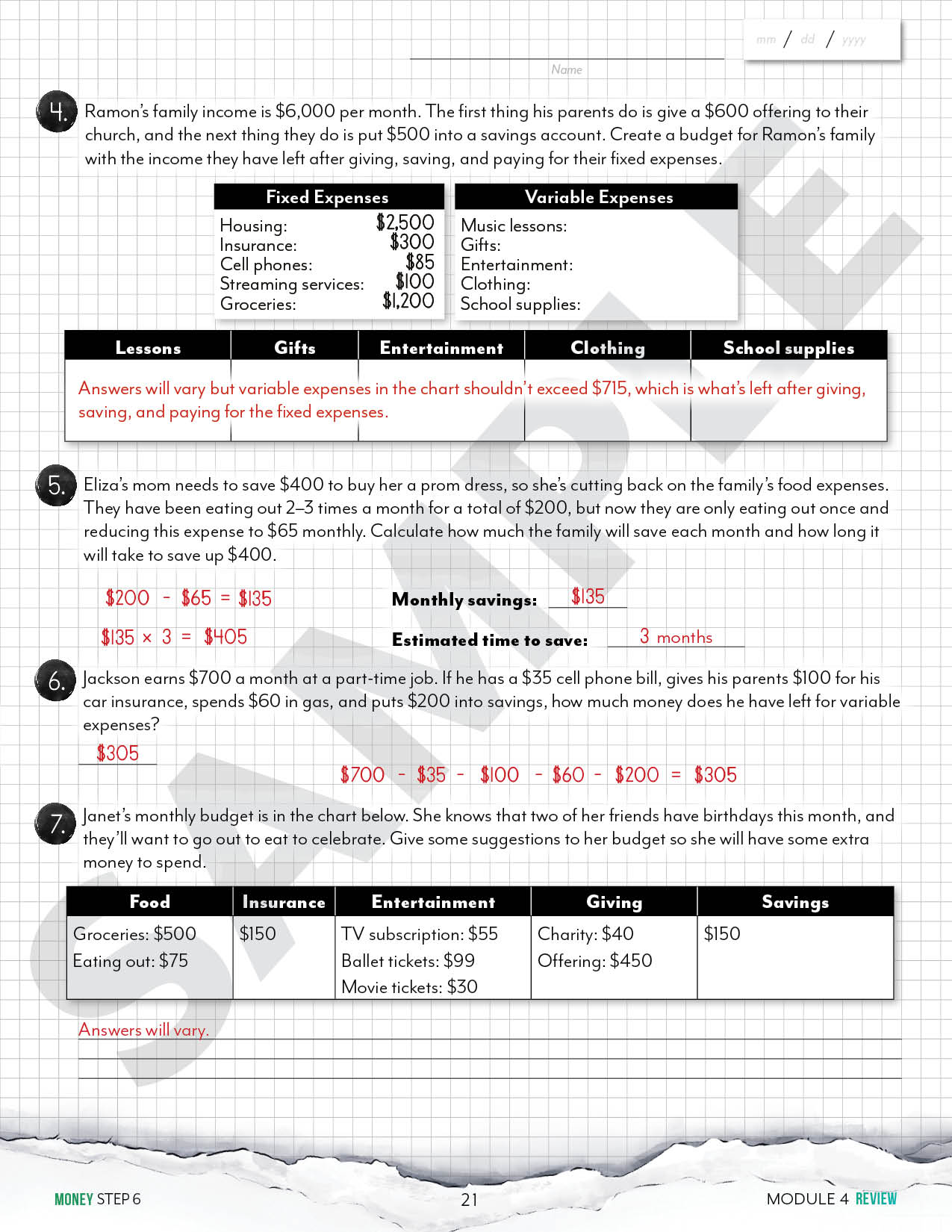 Modular Math: Money (Printed Books)