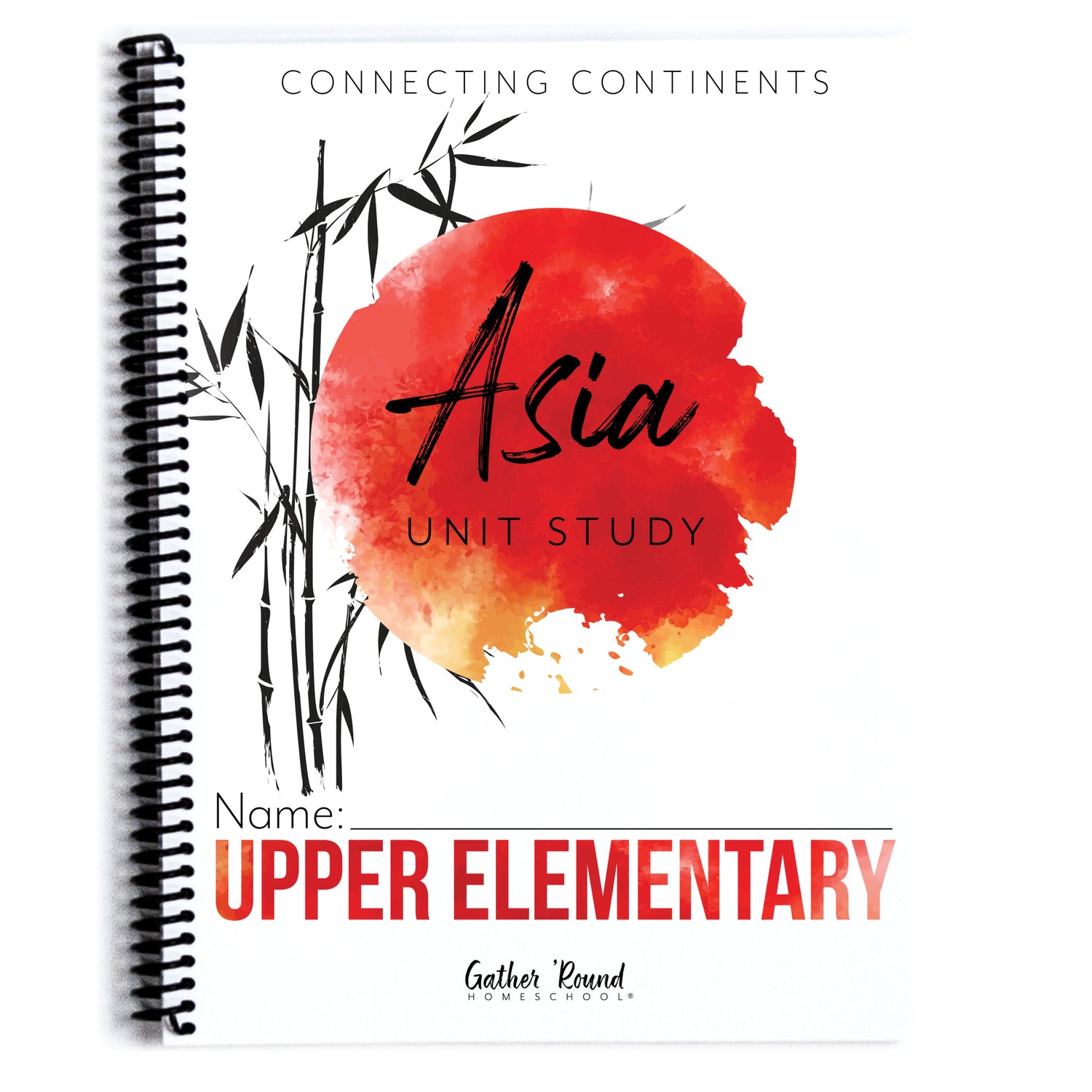 Asia Homeschool Unit Study Printed Upper Elementary Student Book Cover Page