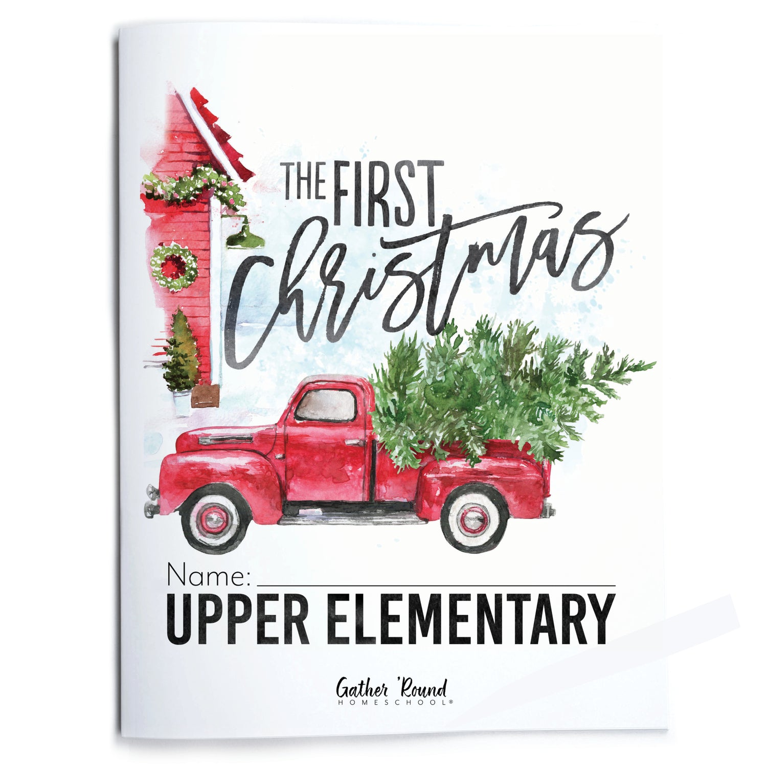 First Christmas homeschool unit study print upper elementary student workbook
