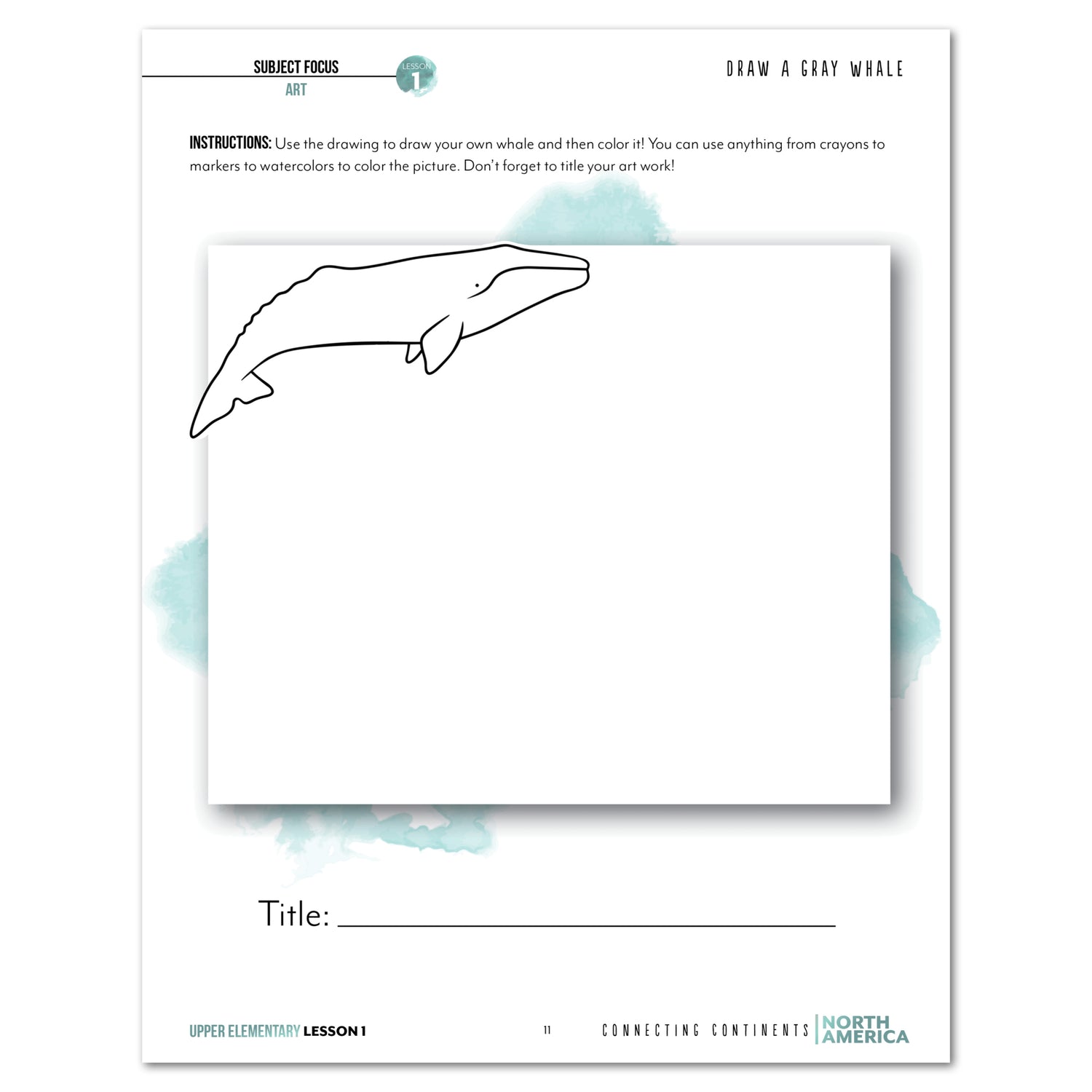 North America homeschool unit study print student workbook upper elementary lesson one
