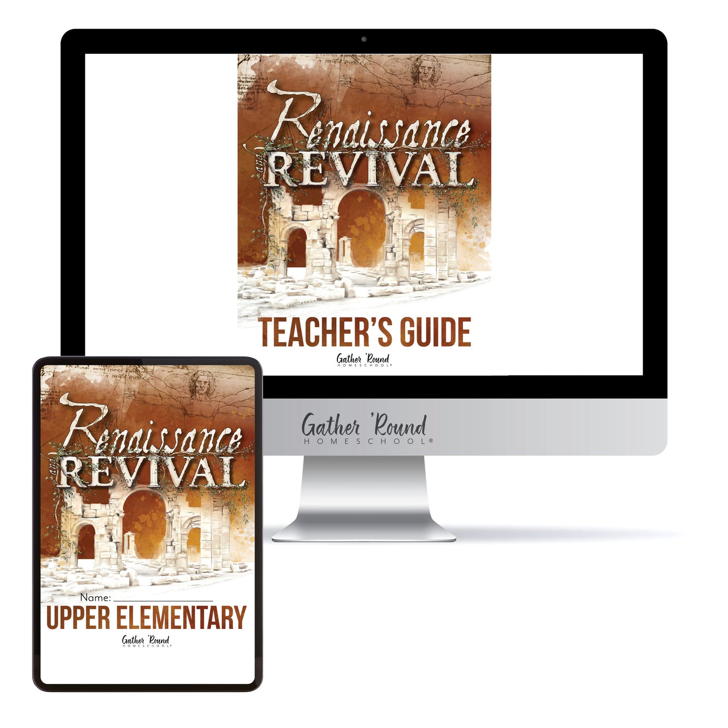 Renaissance and Revival Homeschool Unit Study Printed Digital Bundle Teacher's Guide and Upper Elementary Student Book