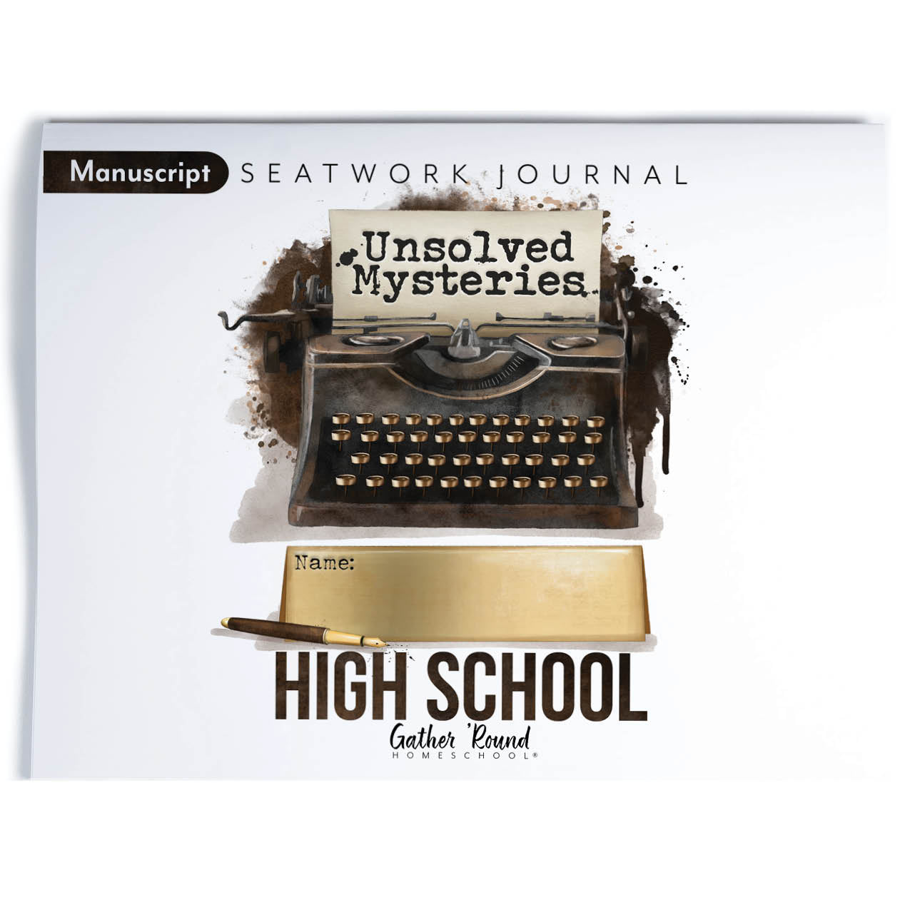 Unsolved Mysteries Homeschool Unit Study Printed Seatwork Journal Manuscript High School