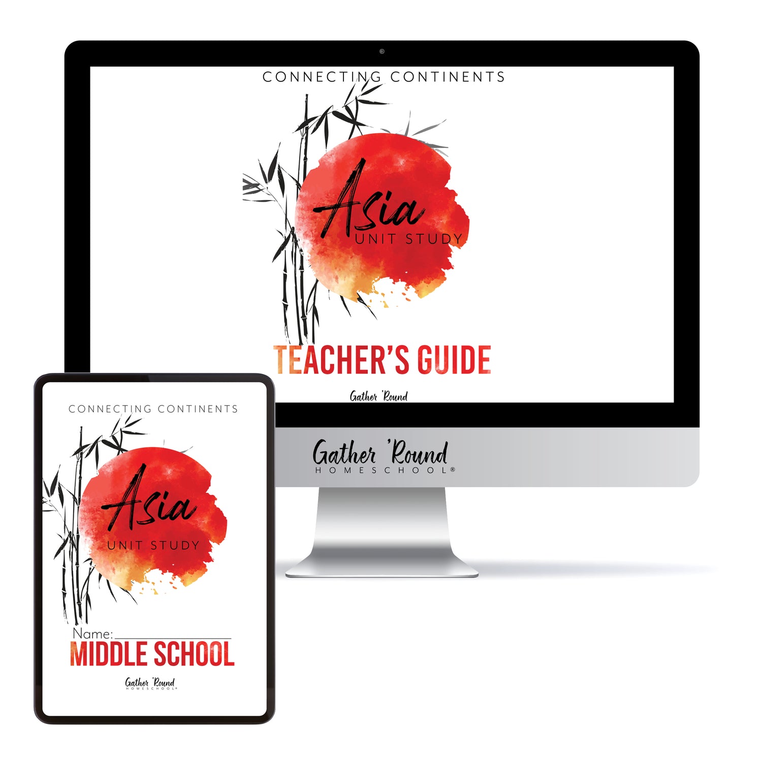 Asia Homeschool Unit Study Digital Bundle Teacher's Guide and Middle School