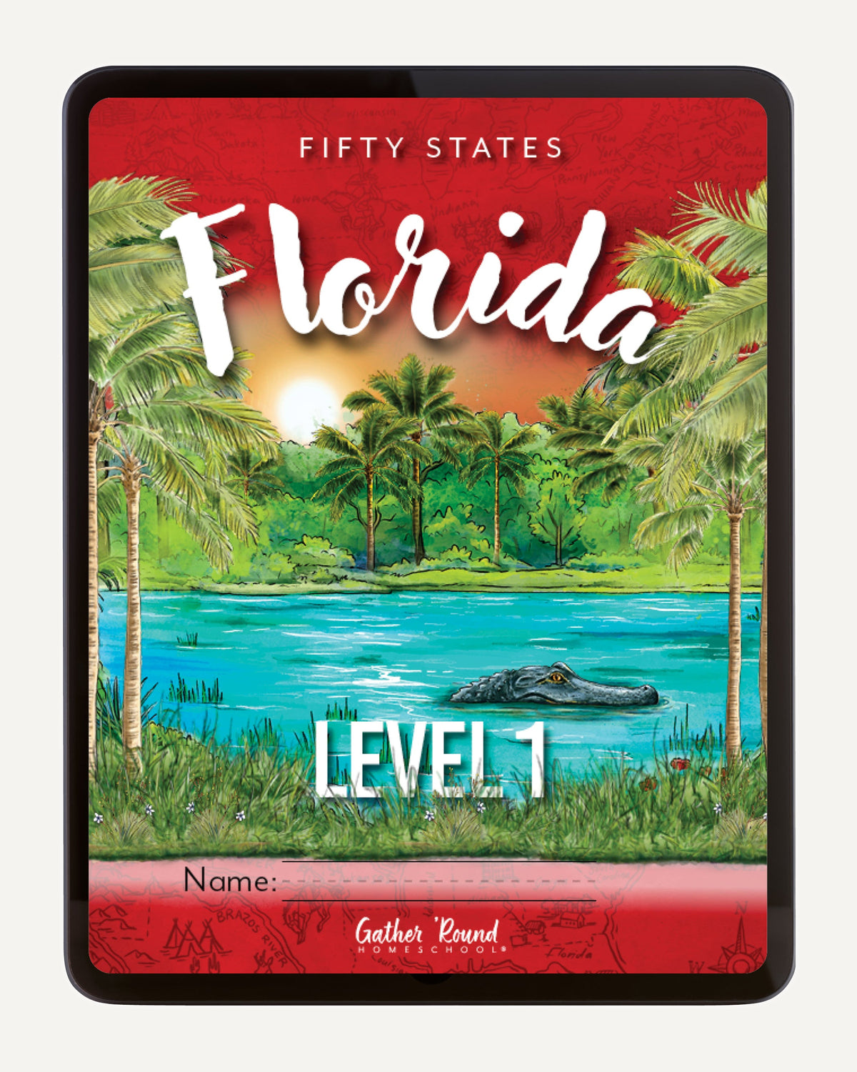 Florida Fifty States Homeschool Unit Study Digital Student Book Level 1 Cover