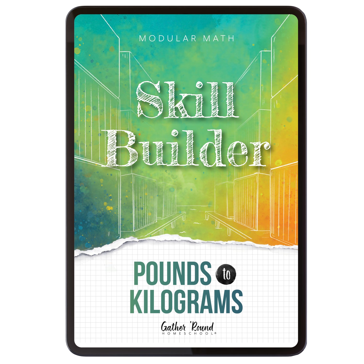 Measurement Step 6 modular math homeschool digital skill builder pounds to kilograms