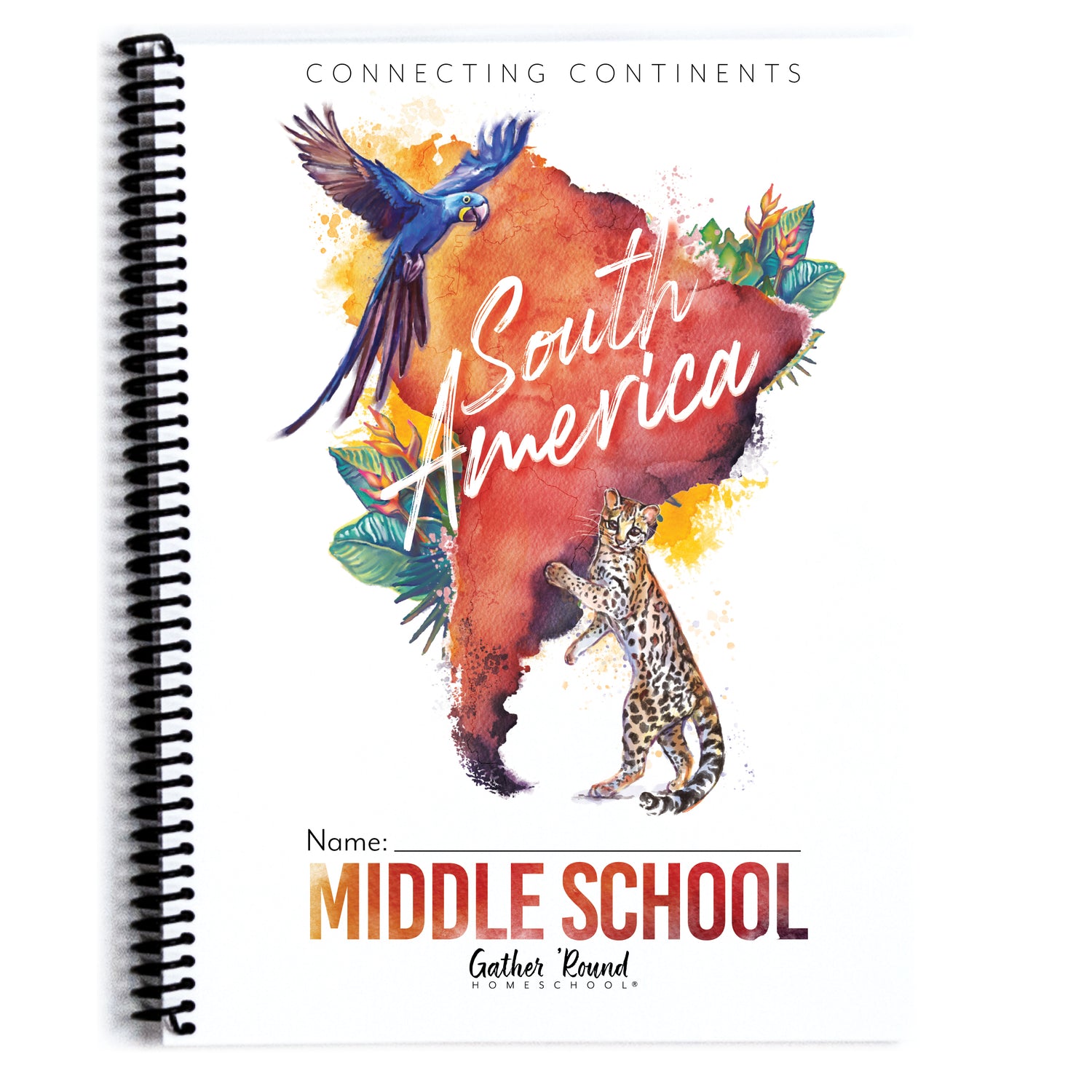 South America homeschool unit study printed student workbook Middle School