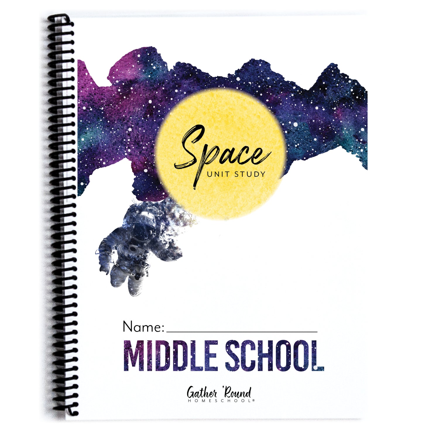 Space homeschool unit study print student workbook student workbook Middle School