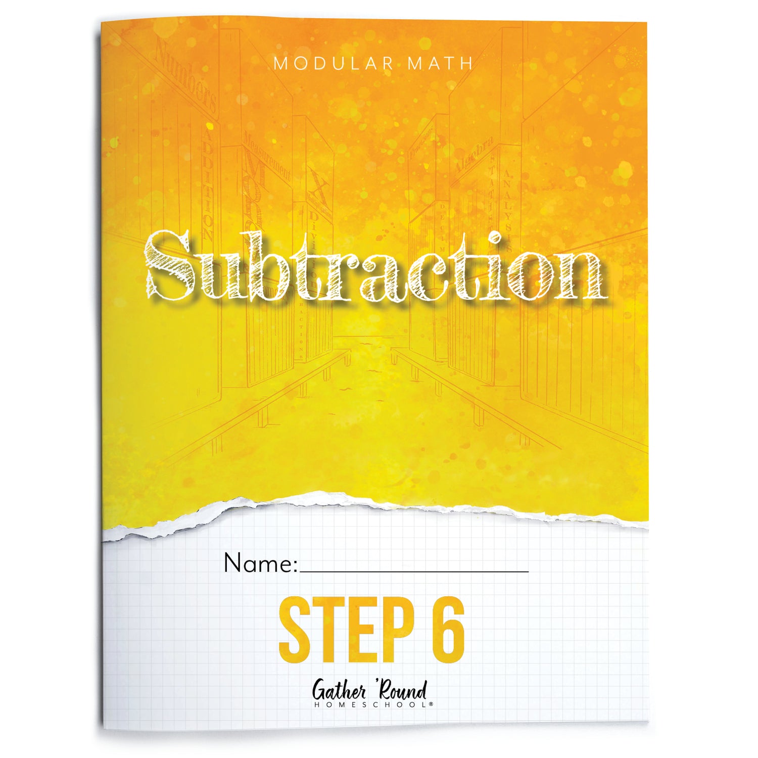 Subtraction Modular Math step 6 printed book
