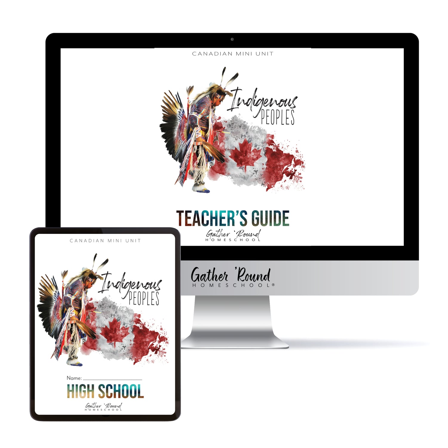 Indigenous Peoples homeschool unit study digital student book bundle high school and teacher's guide