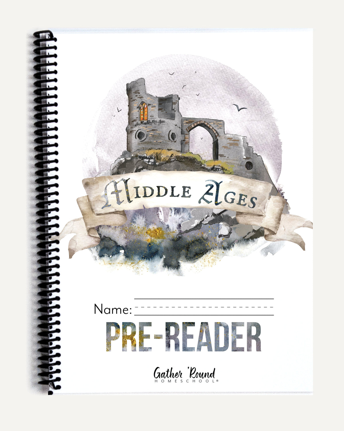 Middle Ages homeschool unit study printed student workbook pre-reader