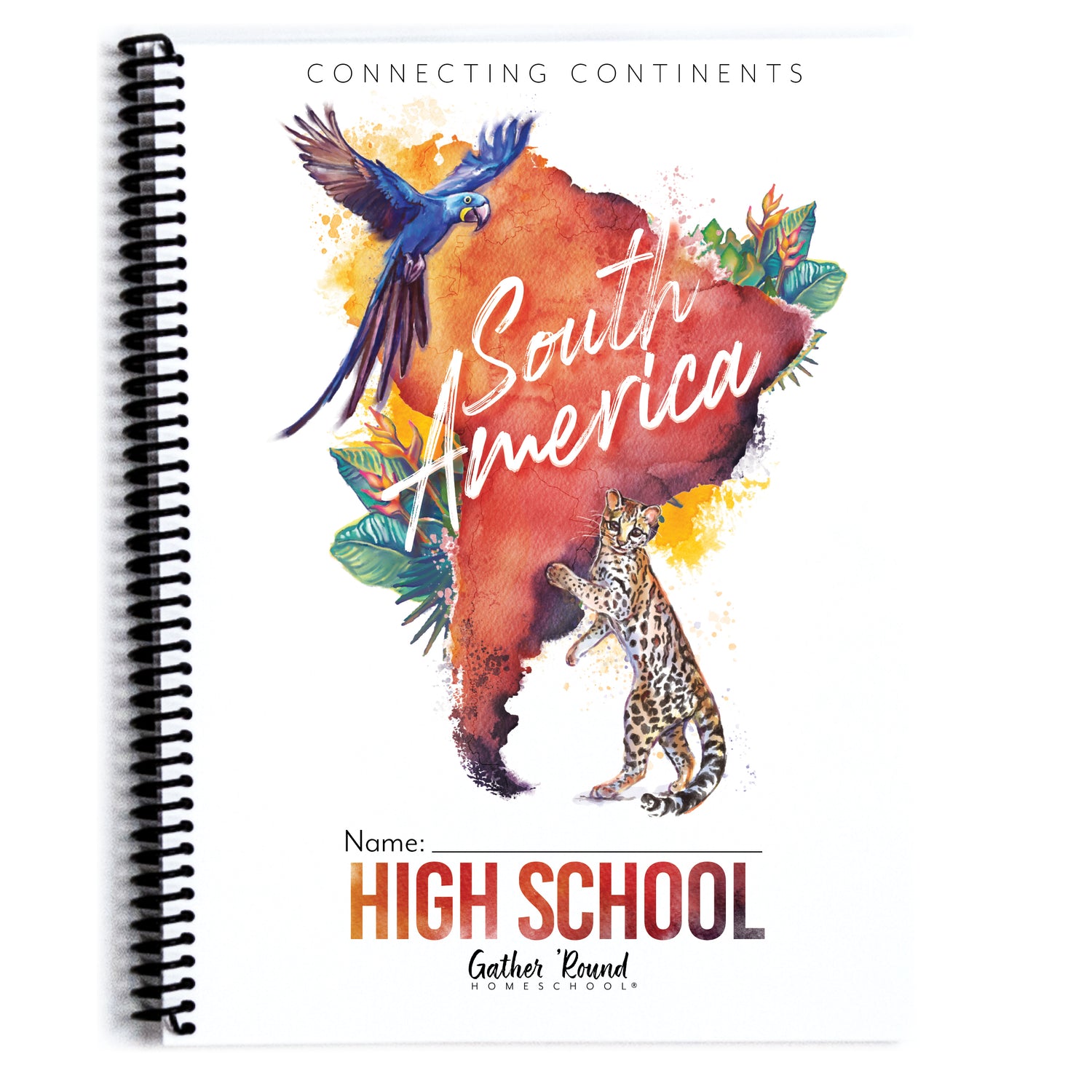 South America homeschool unit study printed student workbook High School