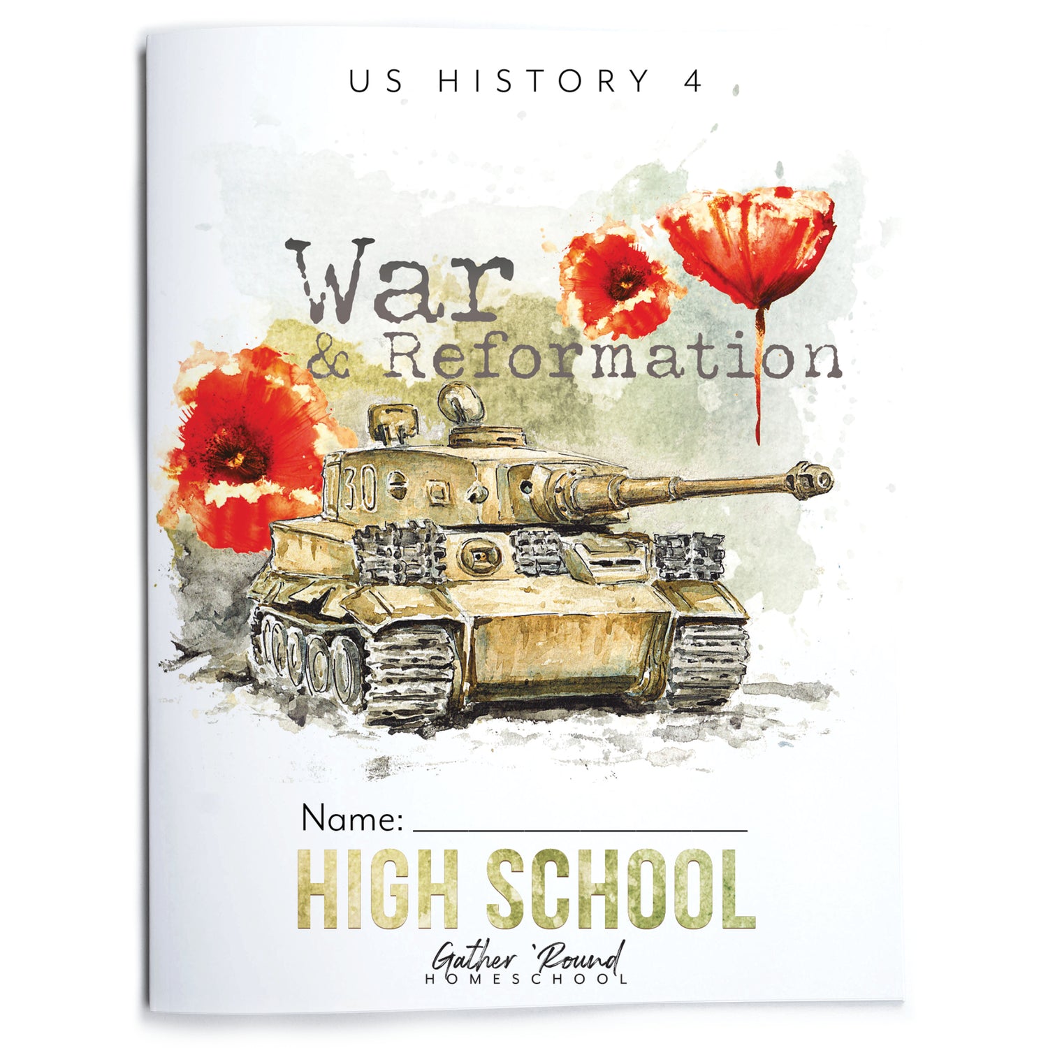 US History 4: War & Reformation: 1900-1945 Homeschool Unit Study Printed High School Student Book