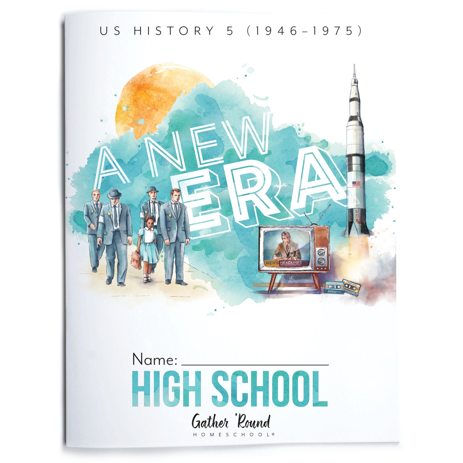 US History 5: A New Era: 1946-1975 Homeschool Unit Study Printed High School Student Book
