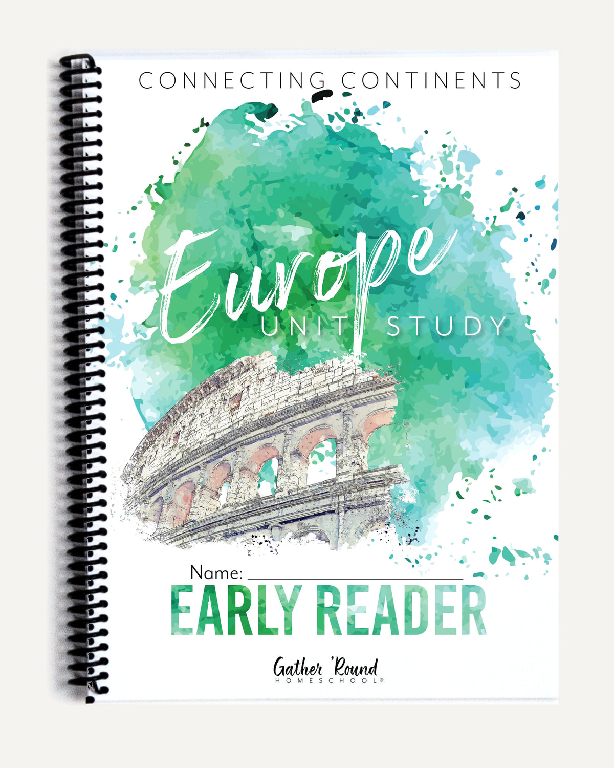 Europe homeschool unit study printed student book early reader