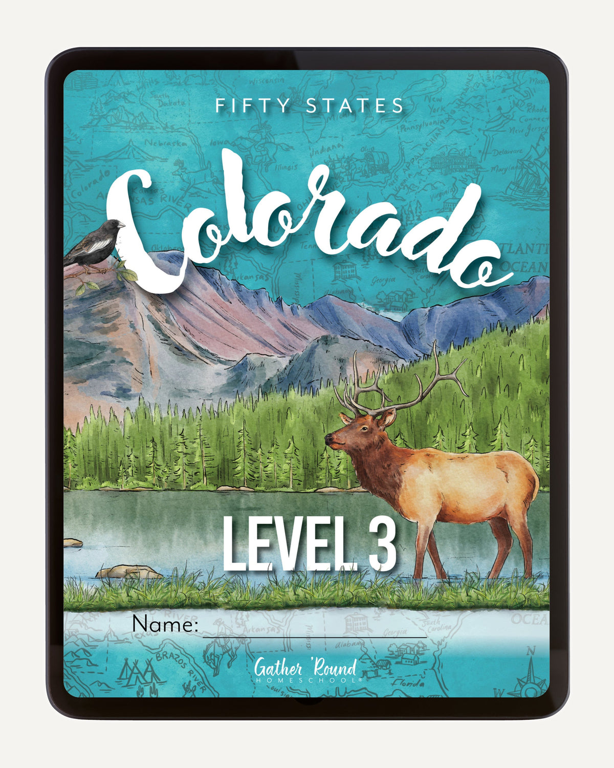 Colorado Fifty States Homeschool Unit Study Digital Student Book Level 3 Cover