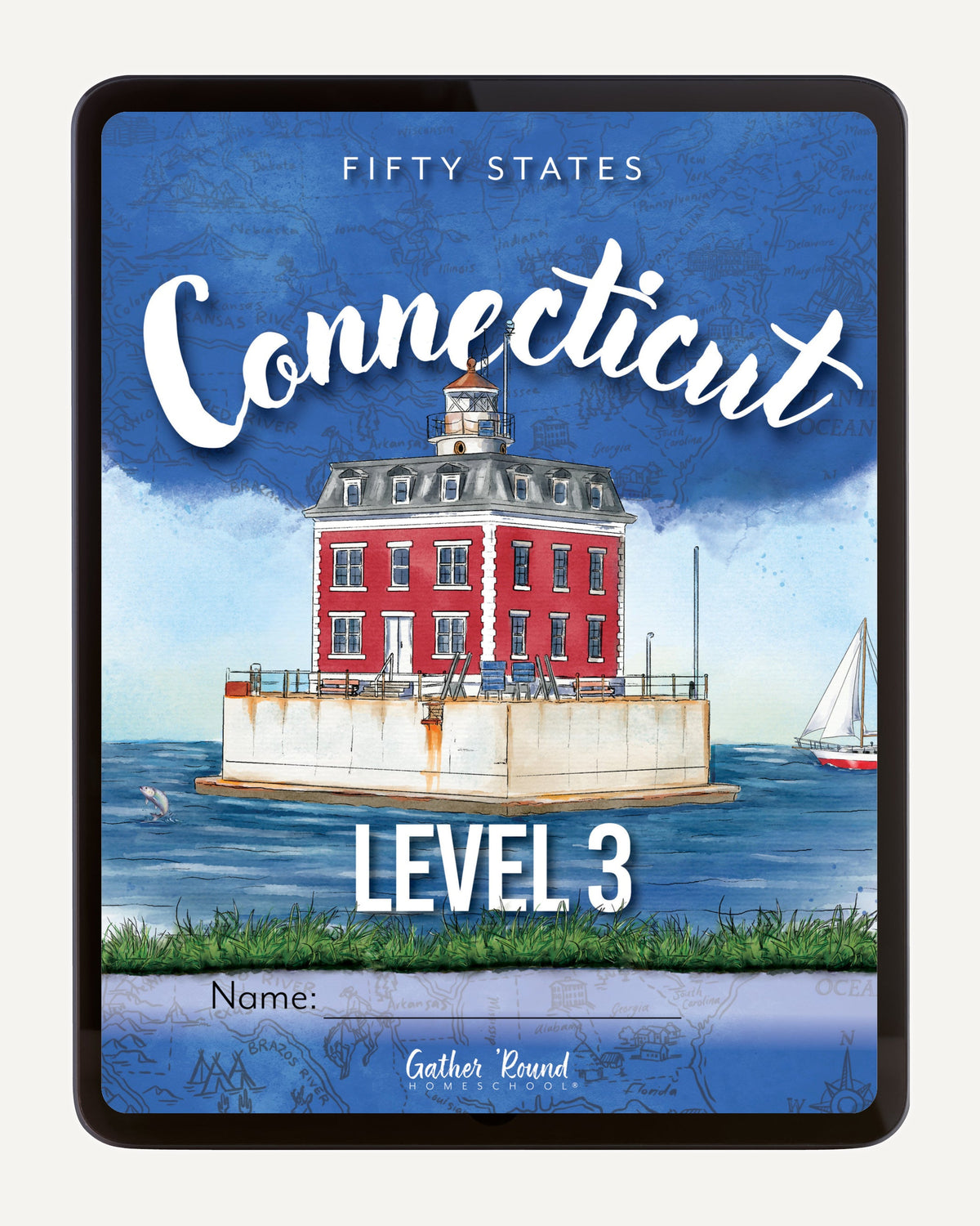 Connecticut Fifty States Homeschool Unit Study Digital Student Book Level 3 Cover