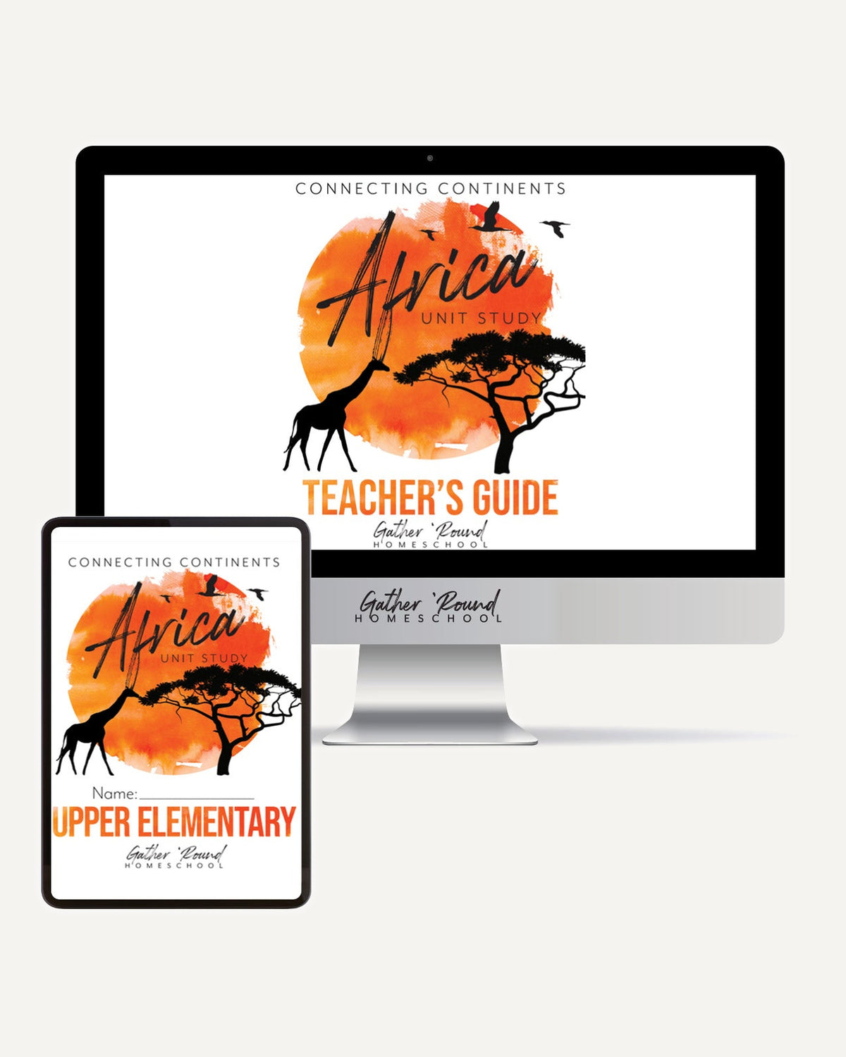 Africa homeschool unit study Digital Teacher's Guide and Upper Elementary Bundle