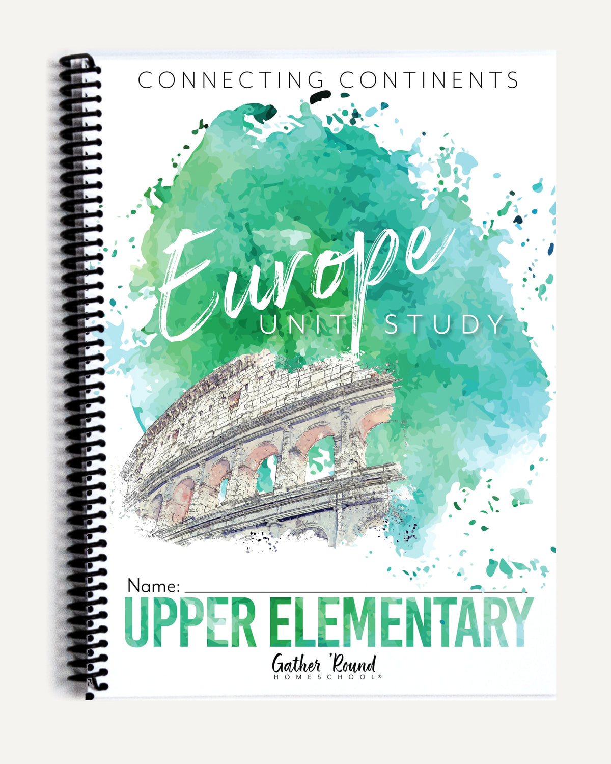 Europe homeschool unit study printed student book upper elementary