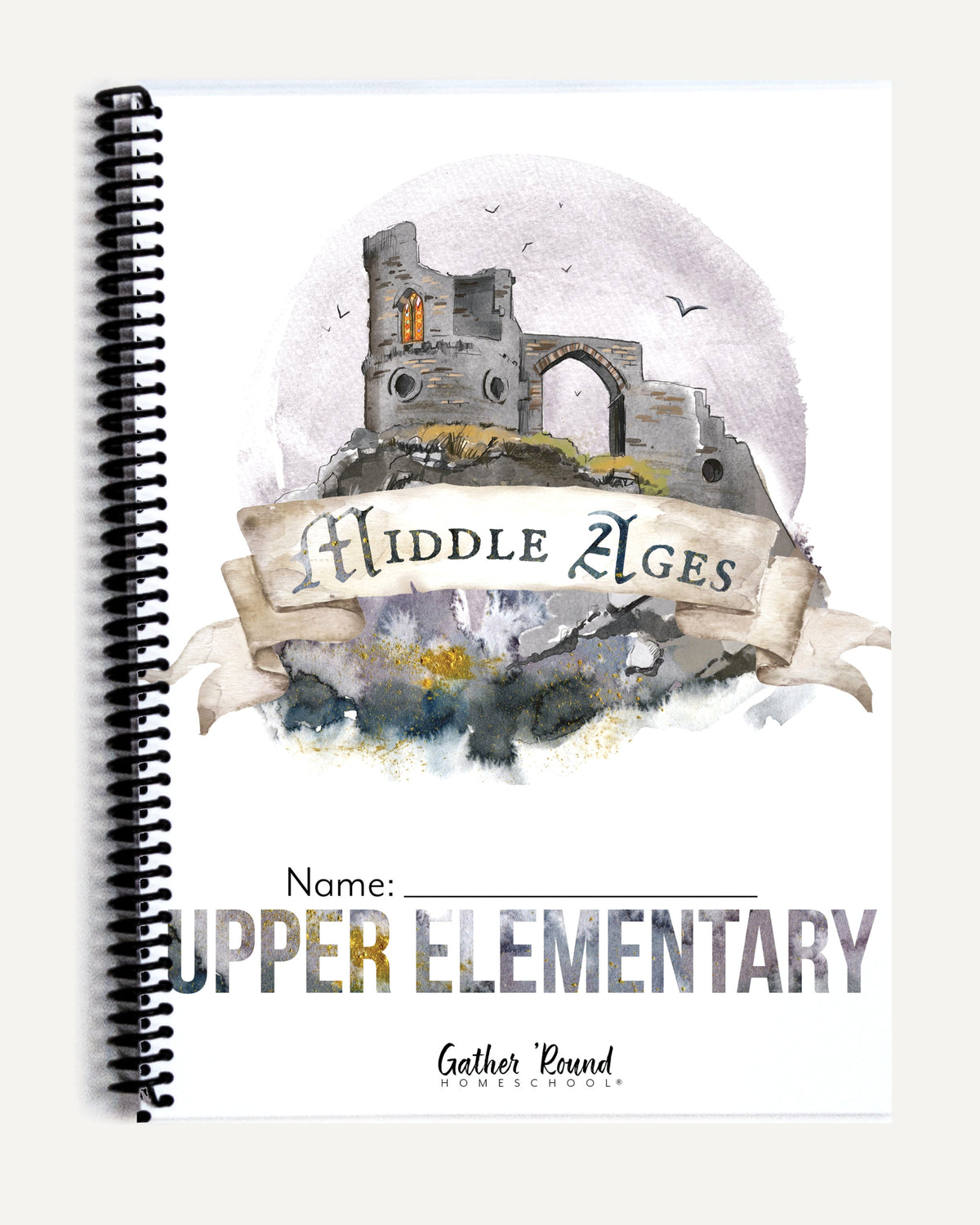 Middle Ages homeschool unit study printed student workbook upper elementary