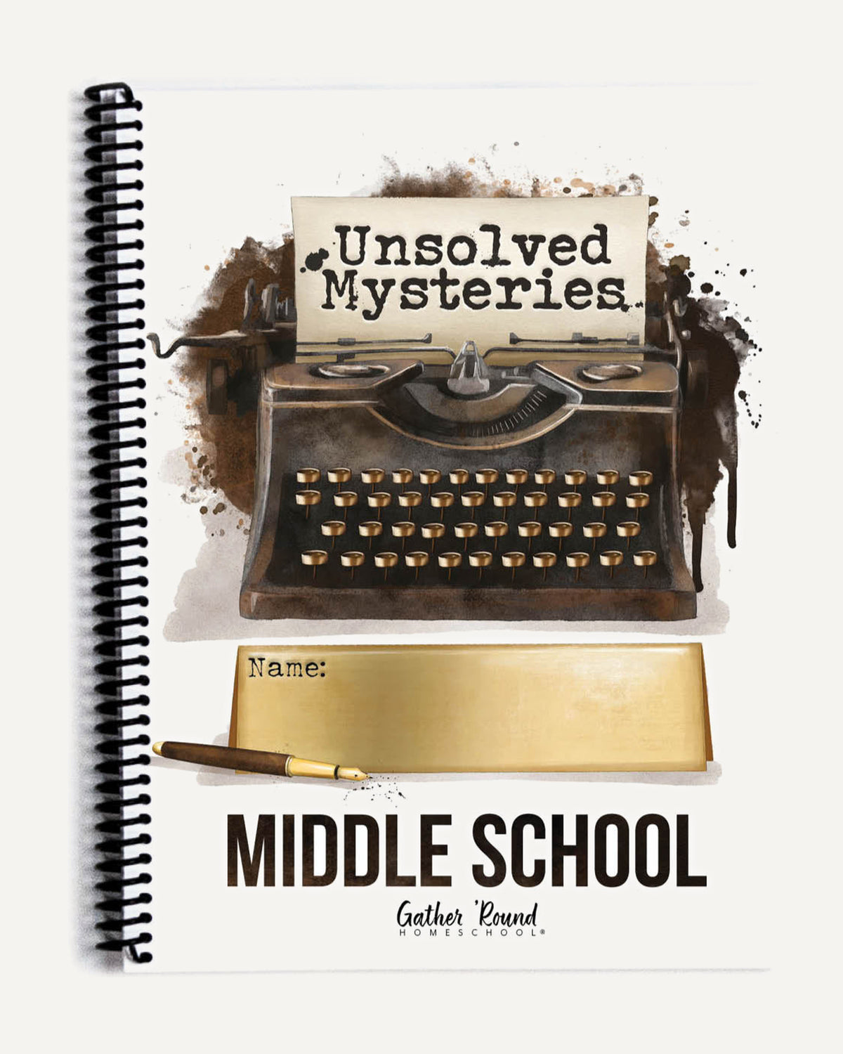 Unsolved Mysteries Homeschool Unit Study Printed Middle School Student Book