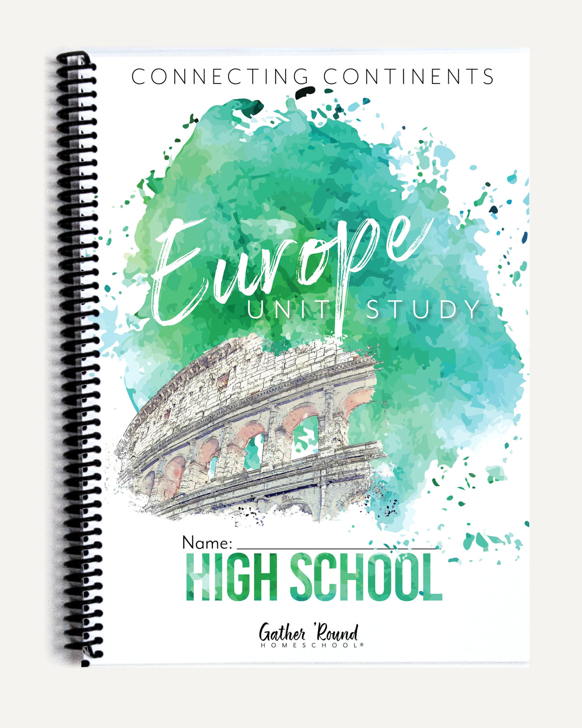 Europe homeschool unit study printed student book high school