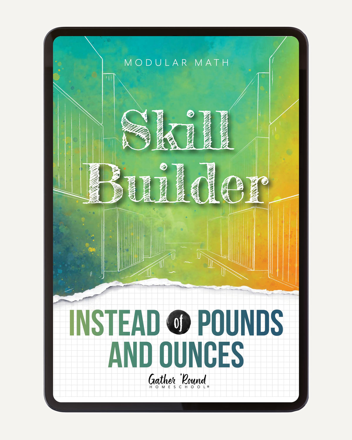 Measurement Step 5 modular math homeschool digital skill builder instead of pounds and ounces
