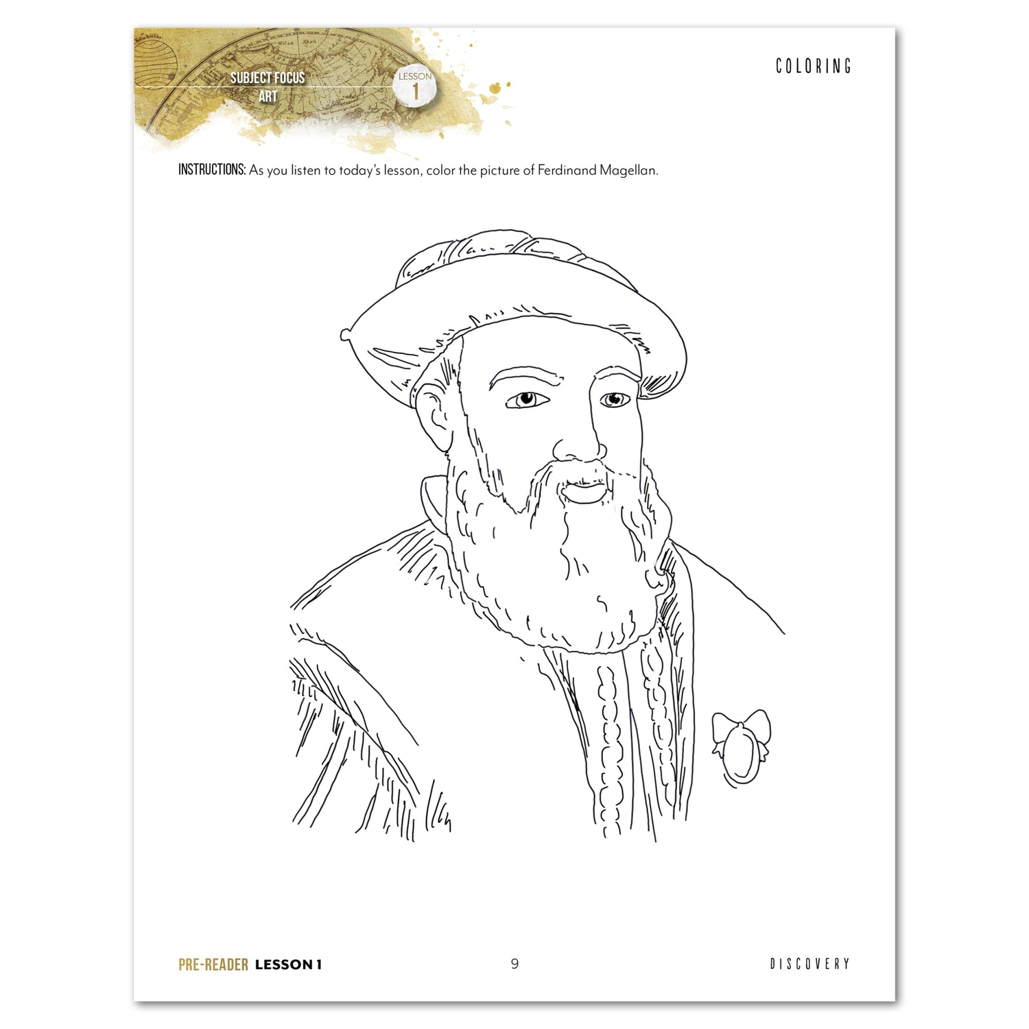 Antarctica homeschool unit study student notebook lesson page for pre-reader