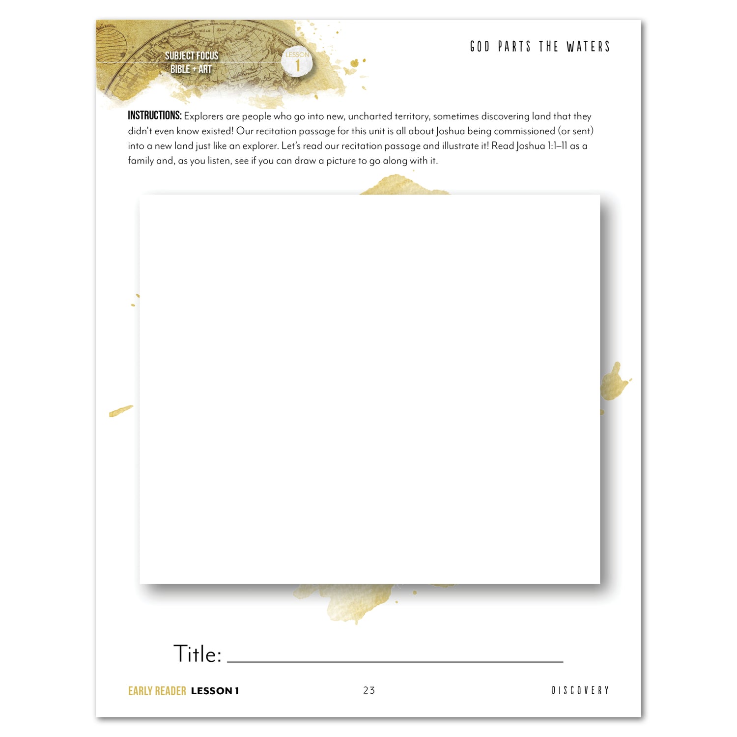 Antarctica homeschool unit study student notebook lesson page for early reader