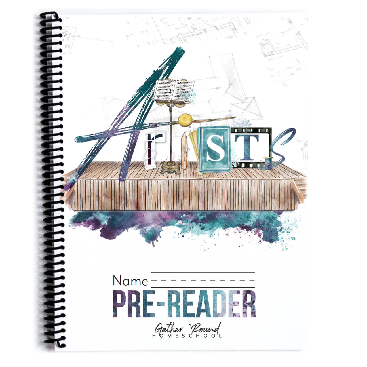 Artist Homeschool Unit Study Printed Pre-Reader Student Book Cover