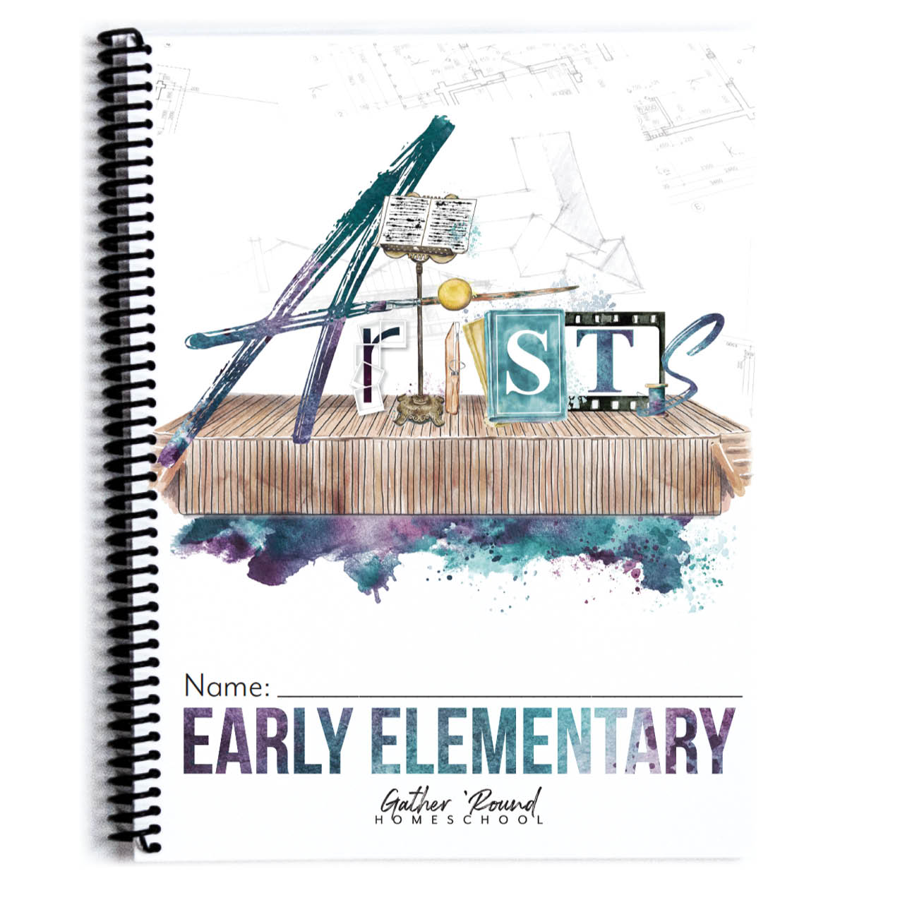 Artist Homeschool Unit Study Printed Early Elementary Student Book Cover Page