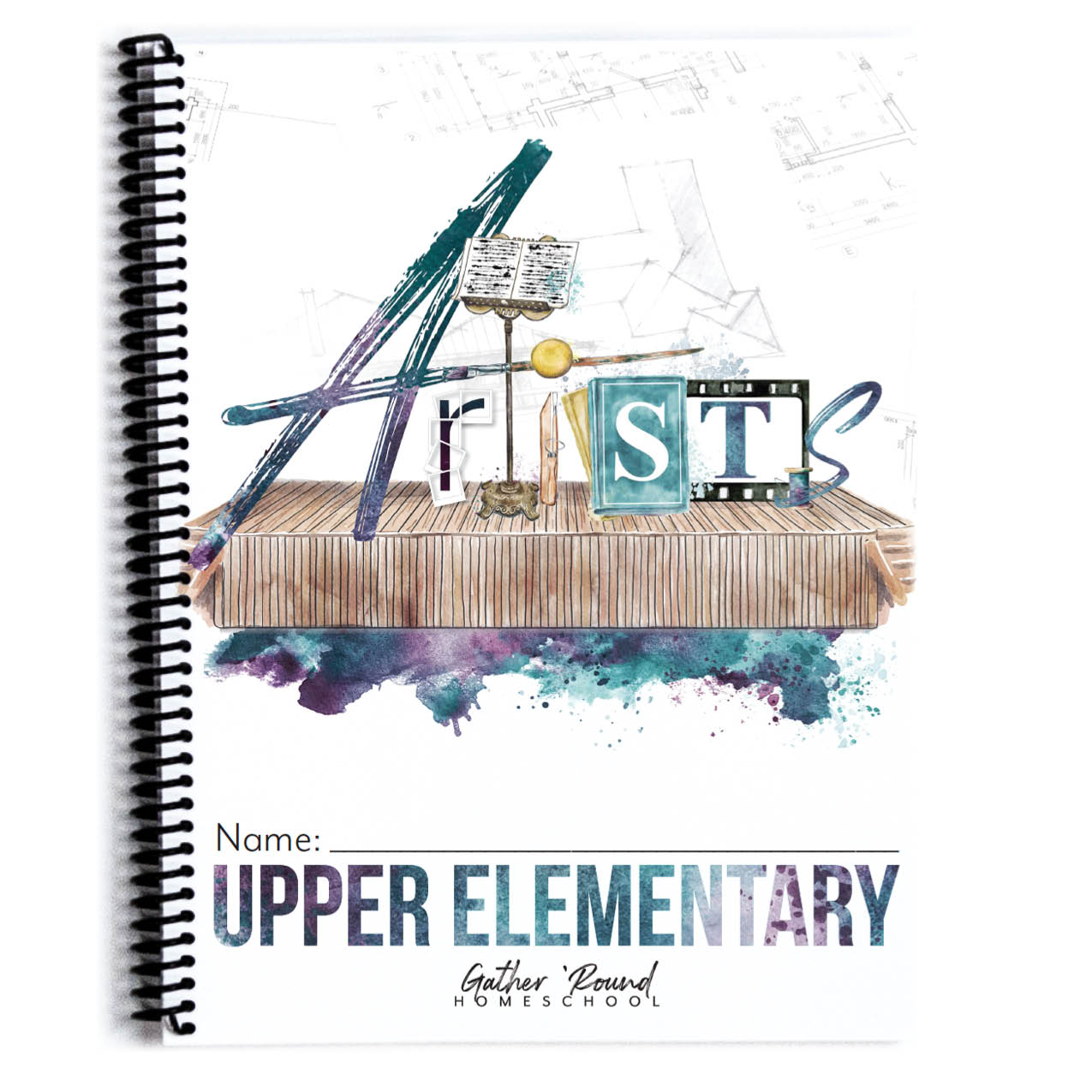 Artist Homeschool Unit Study Printed Upper Elementary Student Book Cover Page