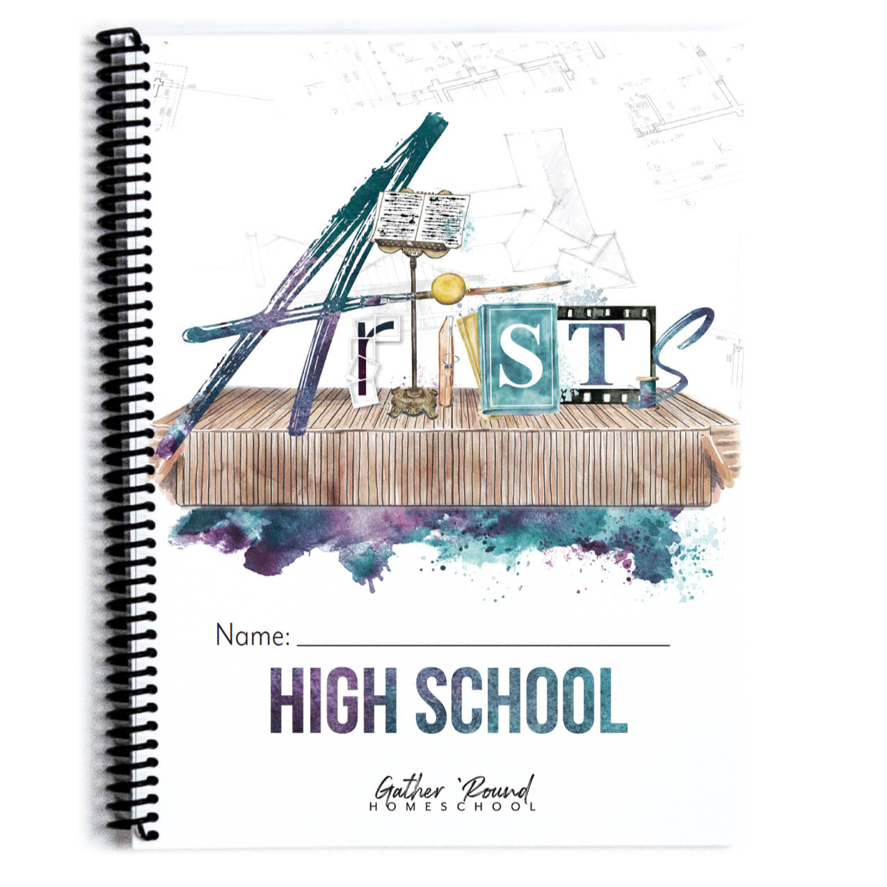 Artist Homeschool Unit Study Printed High School Student Book Cover Page