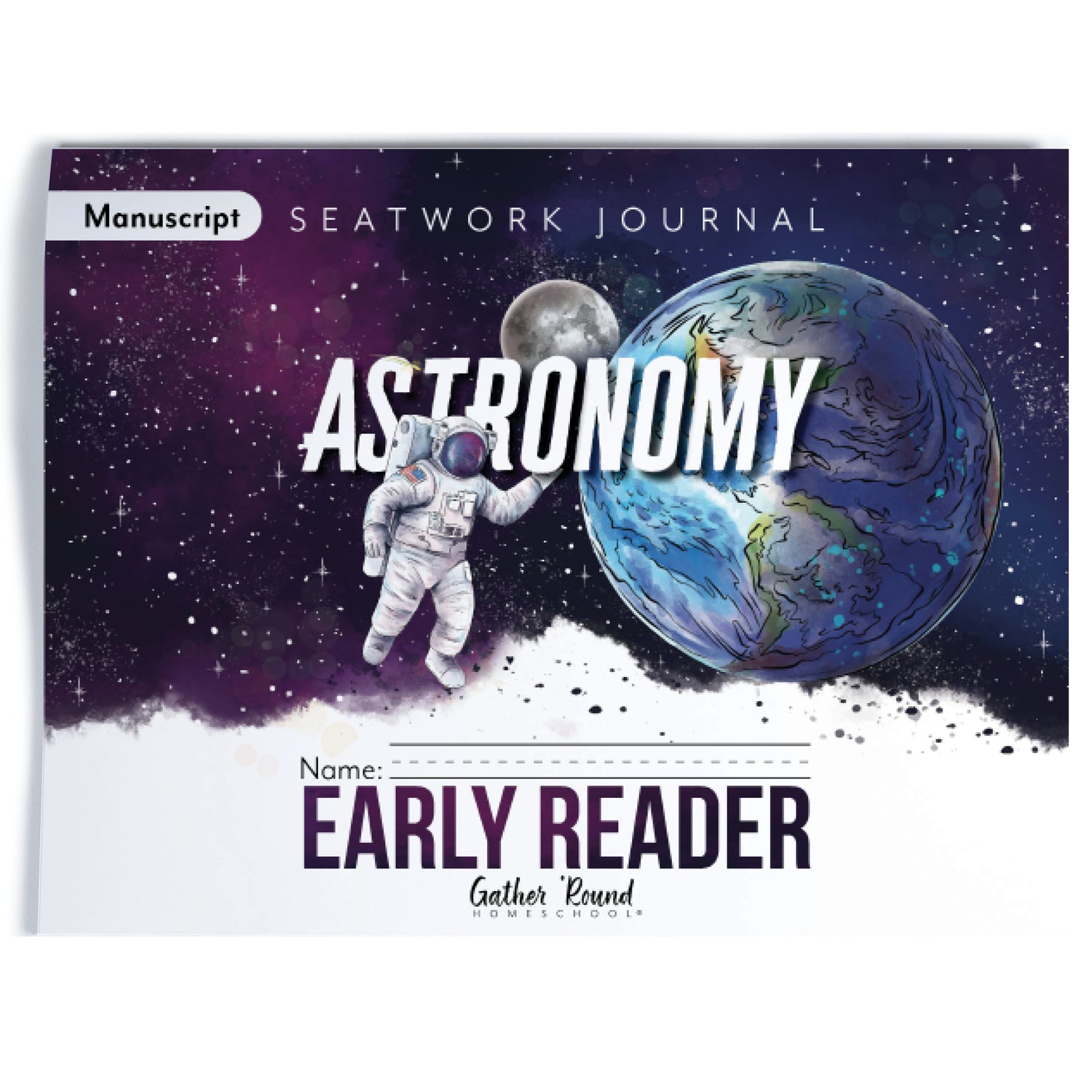 Astronomy Homeschool Unit Study Printed Seatwork Journal Manuscript Early Reader