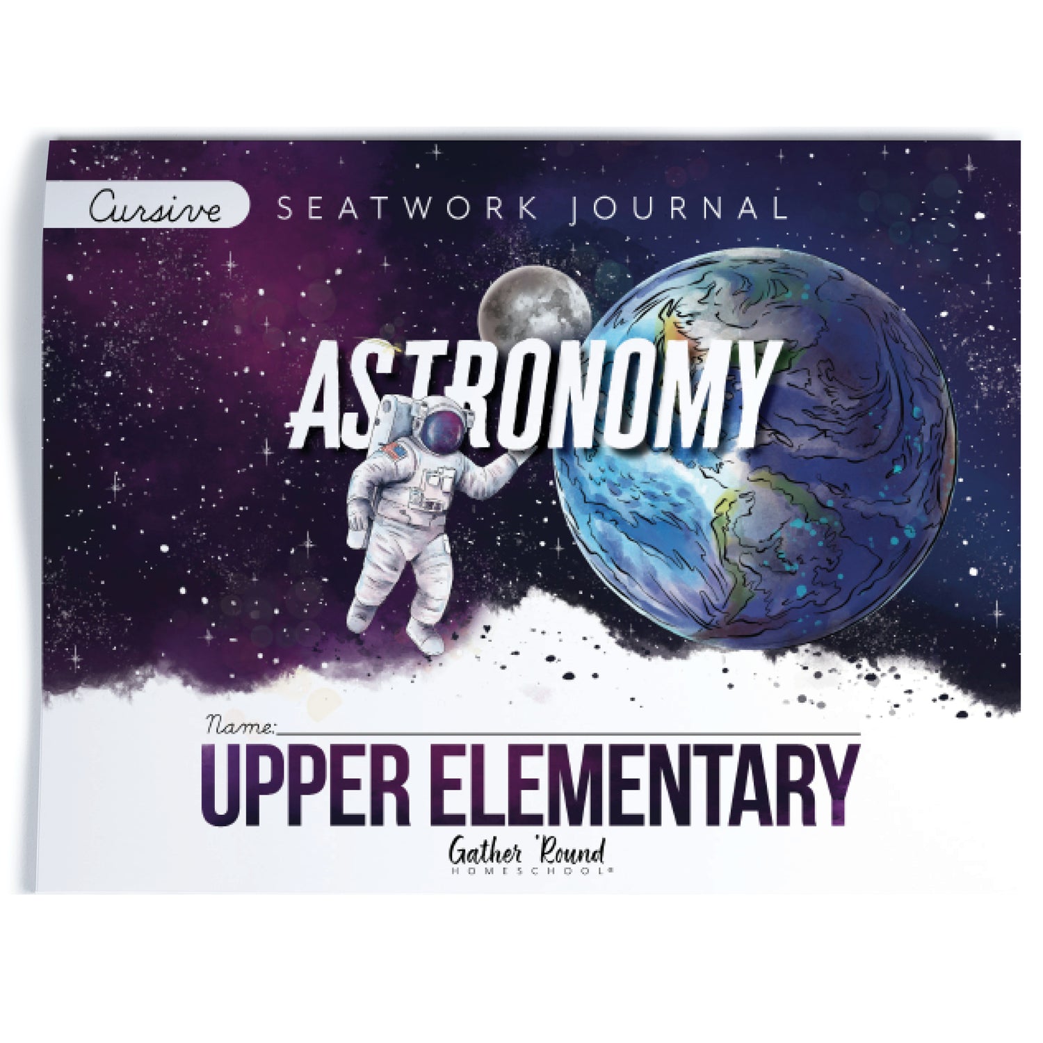 Astronomy Homeschool Unit Study Printed Seatwork Journal Cursive Upper Elementary