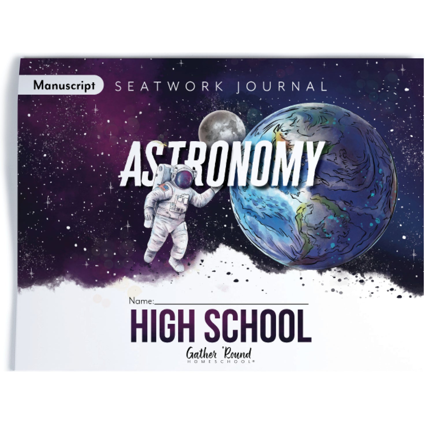 Astronomy Homeschool Unit Study Printed Seatwork Journal Manuscript High School