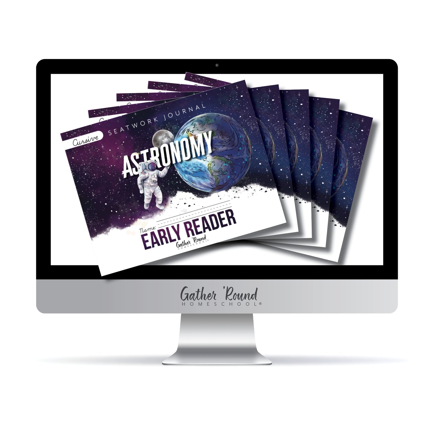 Astronomy Homeschool Unit Study Digital Seatwork Journal Cursive Complete Bundle