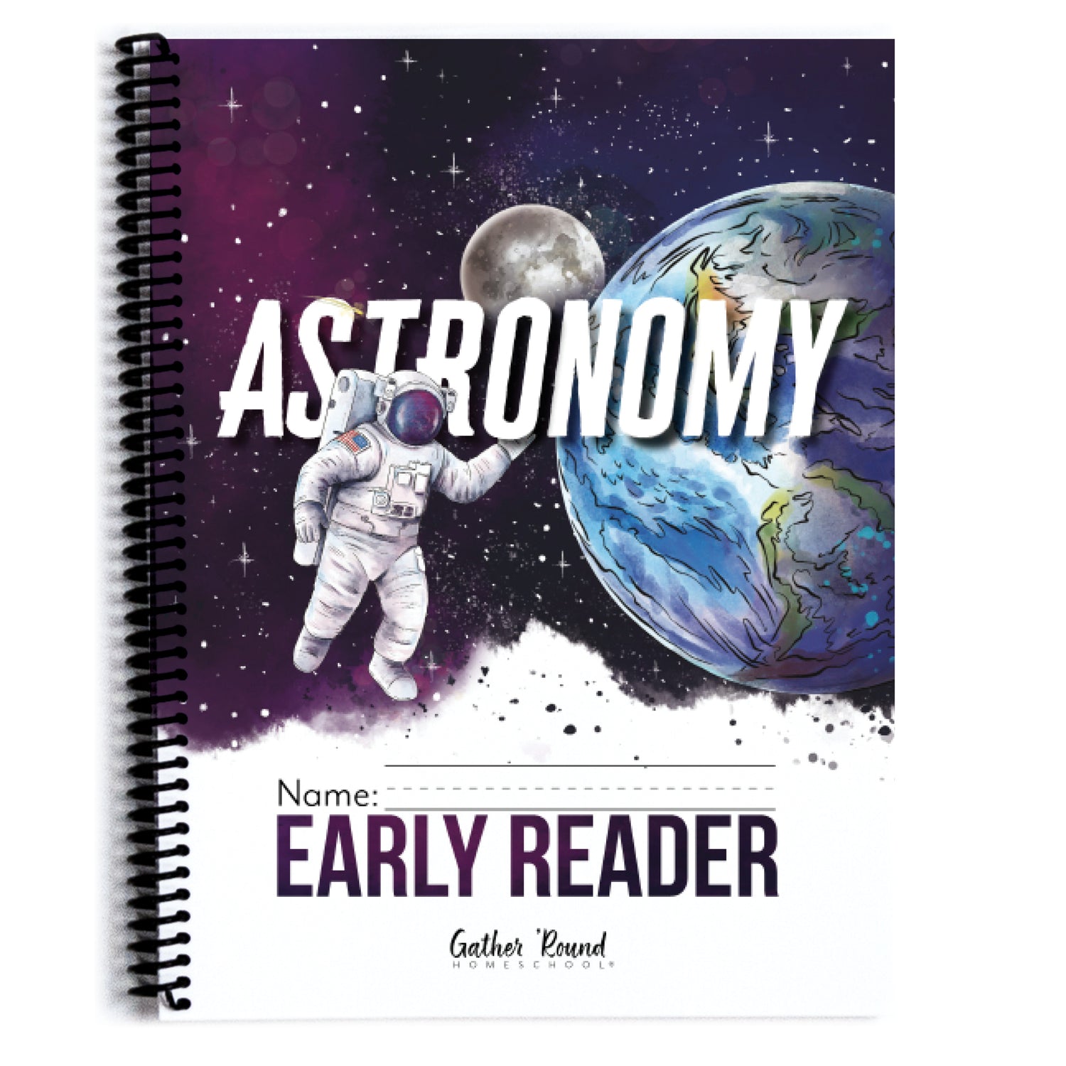 Astronomy Homeschool Unit Study Printed Early Reader Student Book Cover