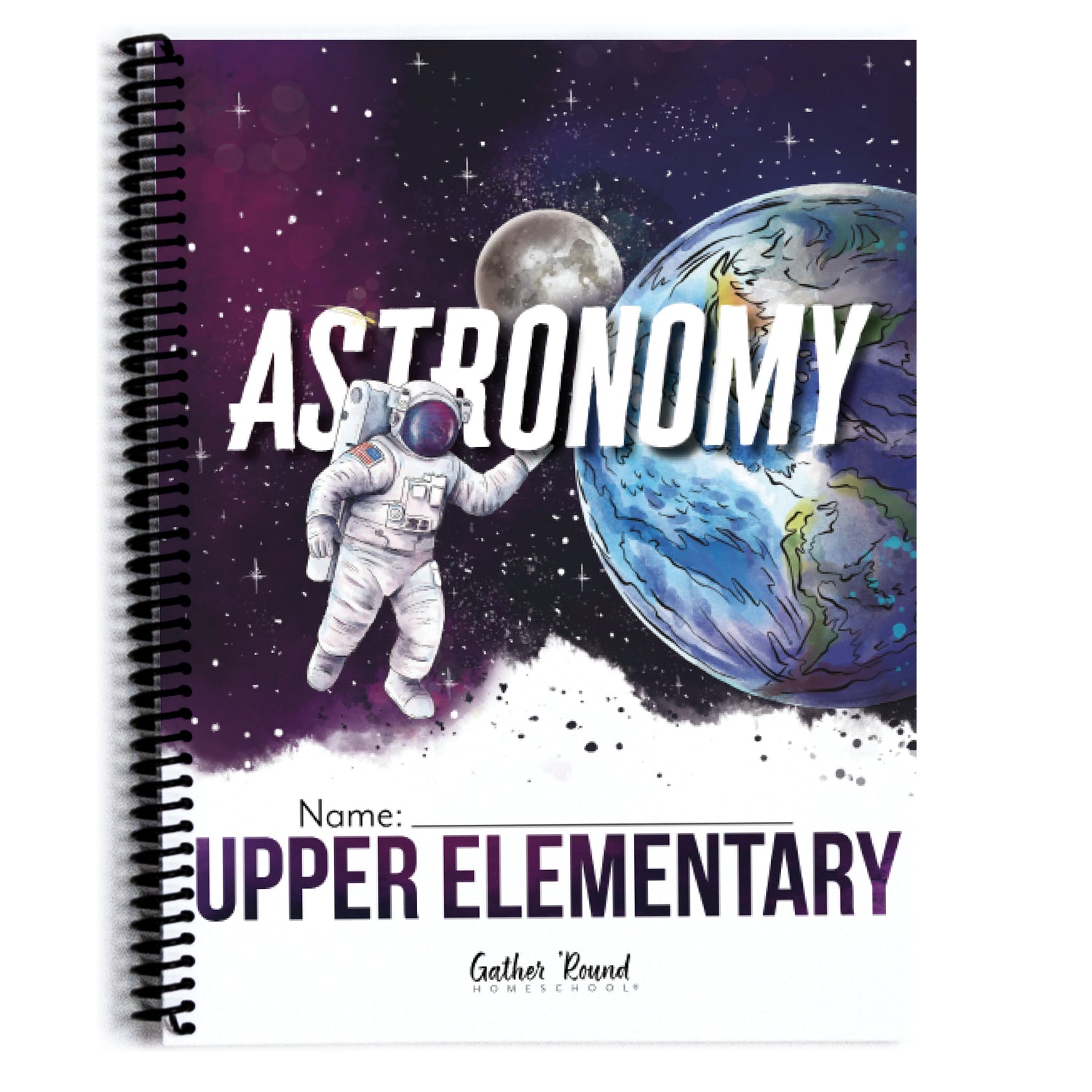 Astronomy Homeschool Unit Study Printed Upper Elementary Student Book Cover