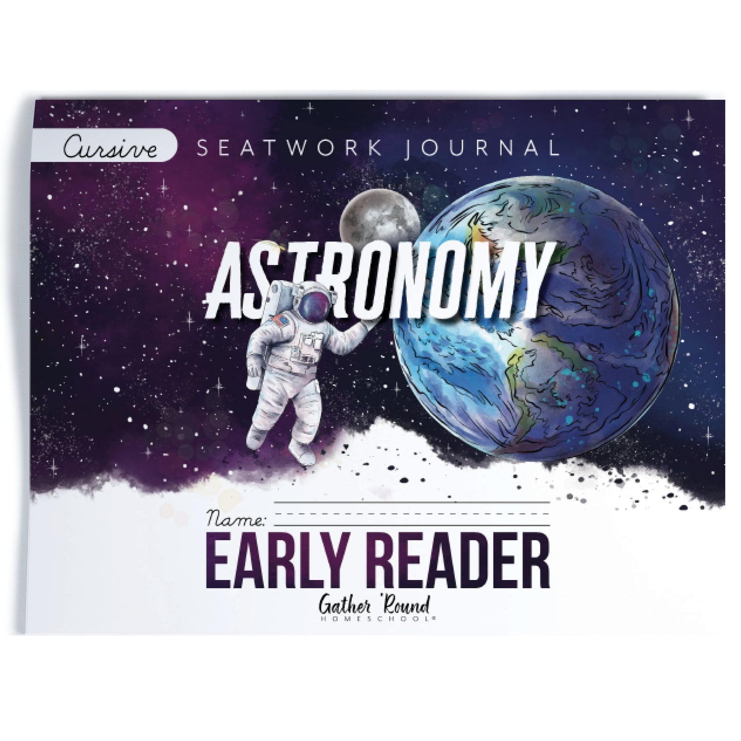 Astronomy Homeschool Unit Study Printed Seatwork Journal Cursive Early Reader