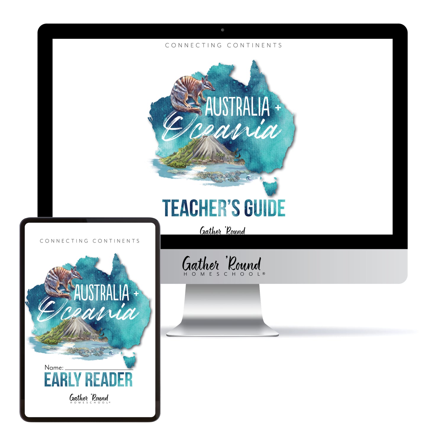 Australia + Oceania Homeschool Study Unit Digital Bundle Teacher's Guide and Early-Reader
