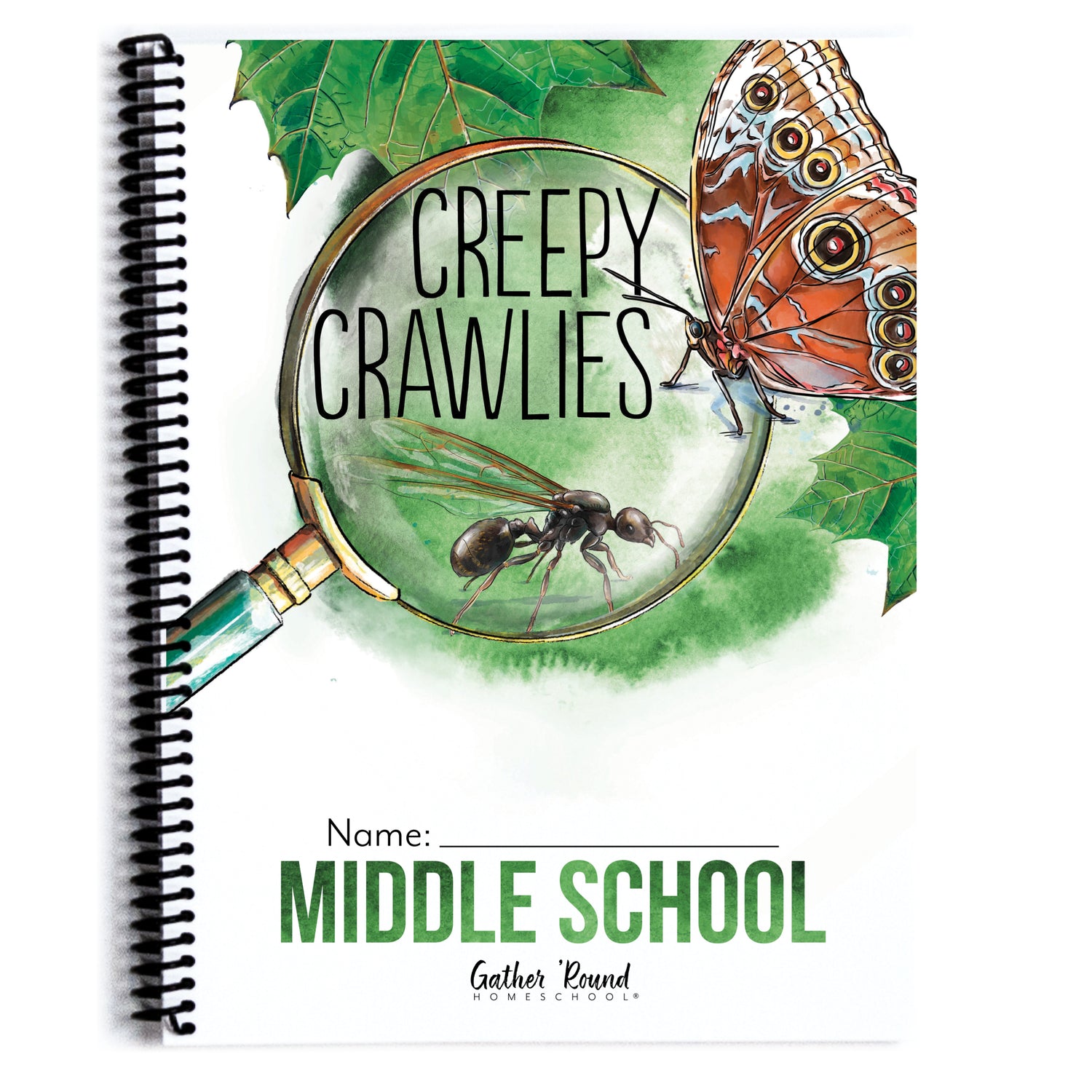 Creepy Crawlies Homeschool Unit Study Printed Middle School Student Book
