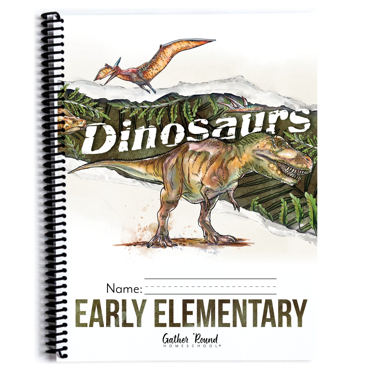 Dinosaurs Homeschool Unit Study Printed Early Elementary Student Book