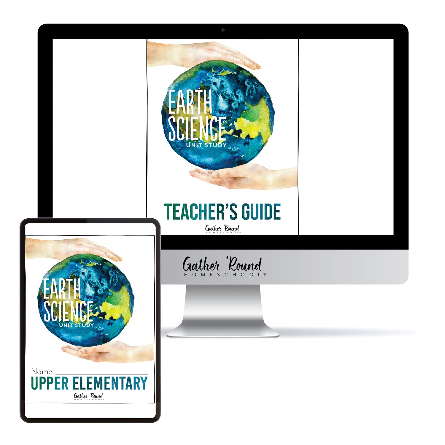 Earth Science Homeschool Unit Study Digital Bundle Teacher's Guide and Upper Elementary Student Book