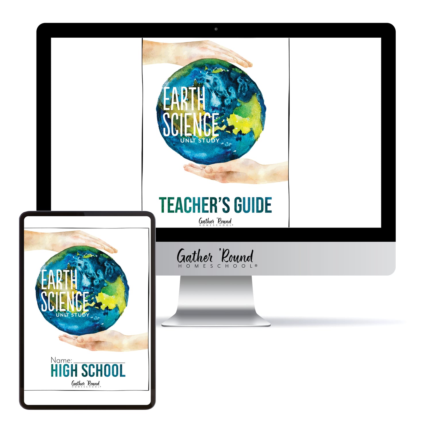 Earth Science Homeschool Unit Study Digital Bundle Teacher's Guide and High School Student Book