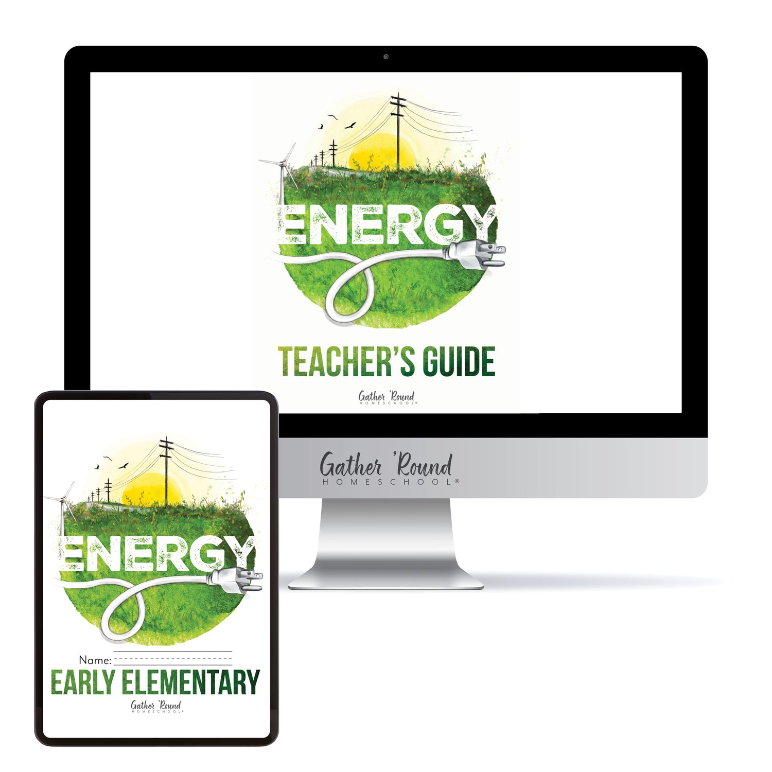 Energy Homeschool Unit Study Digital Bundle Teacher's Guide and Early Elementary Student Book