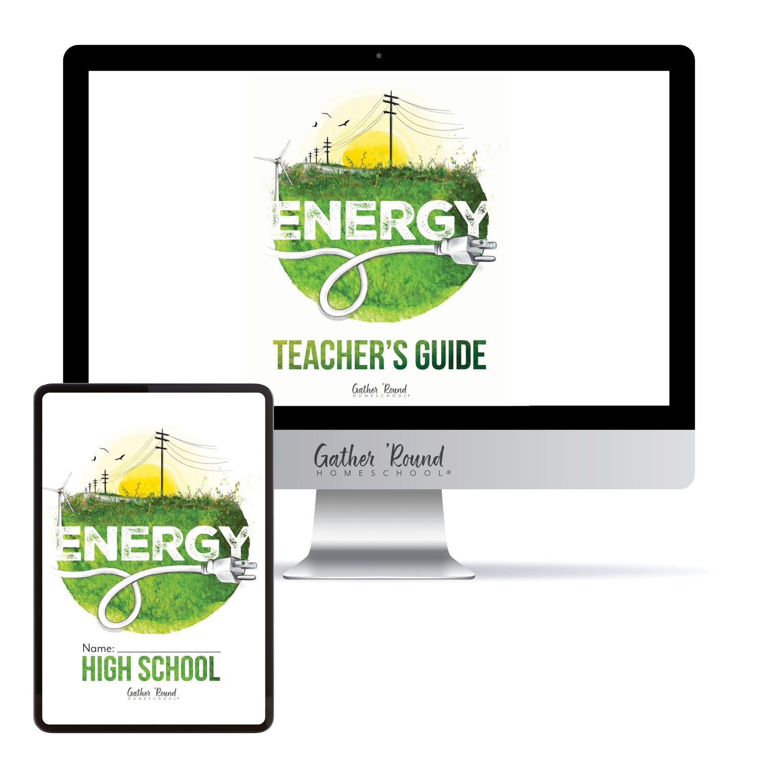 Energy Homeschool Unit Study Digital Bundle Teacher's Guide and High School Student Book